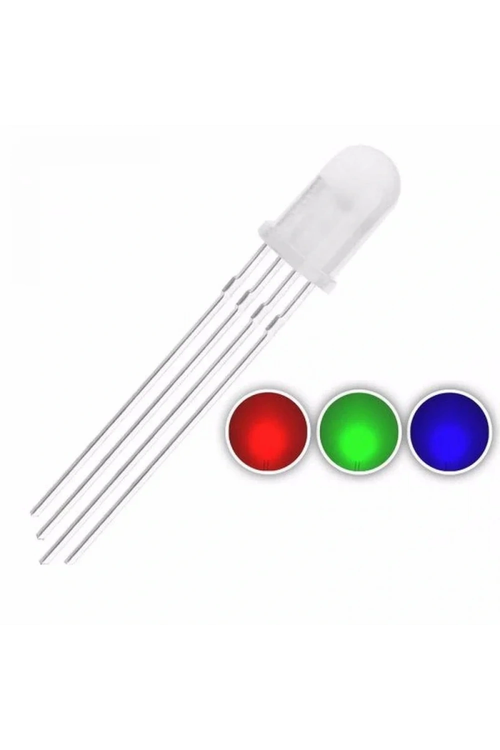 5mm RGB Led Ortak Katot - 4 Pin