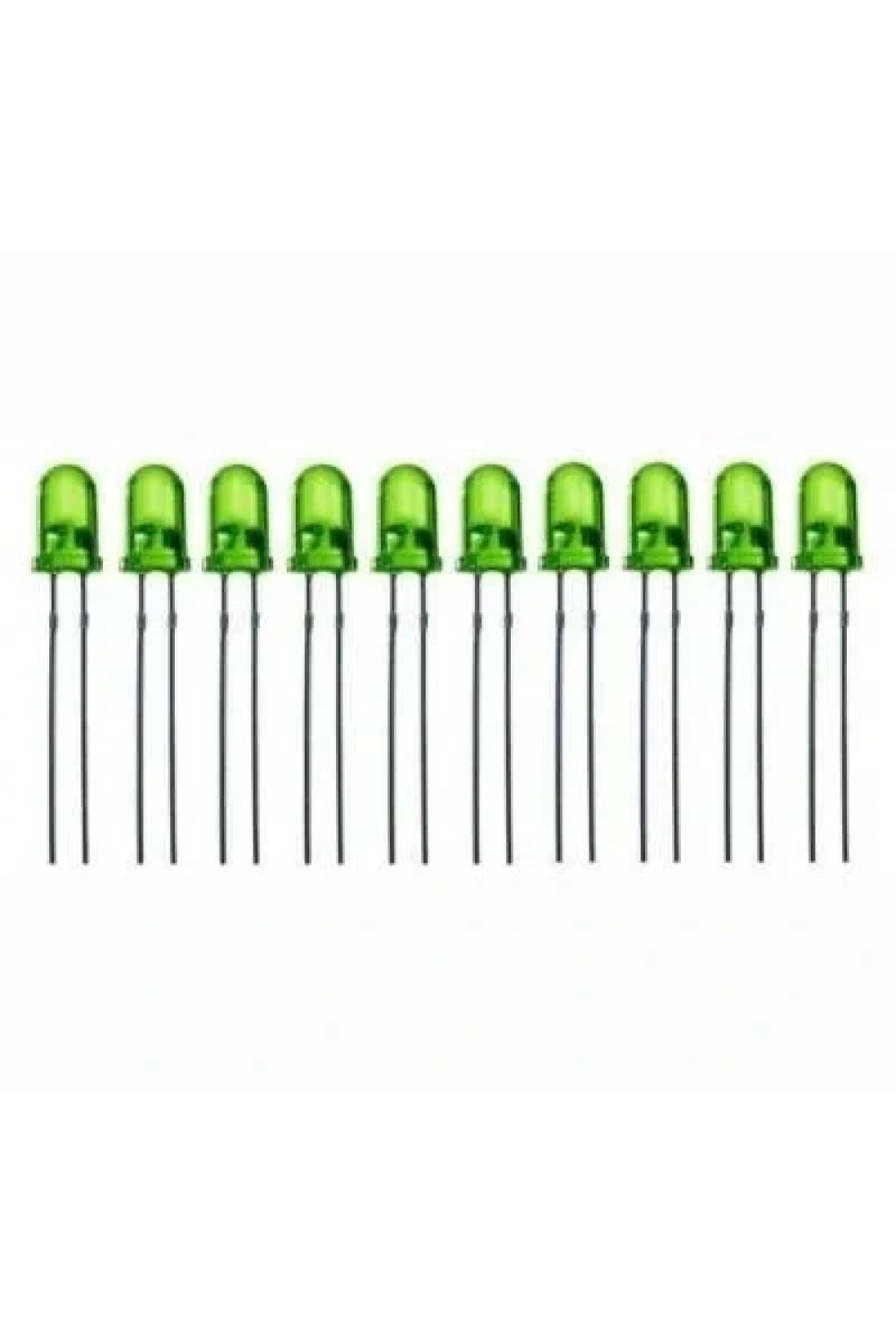 5mm Yeşil Led Paketi - 10 Adet