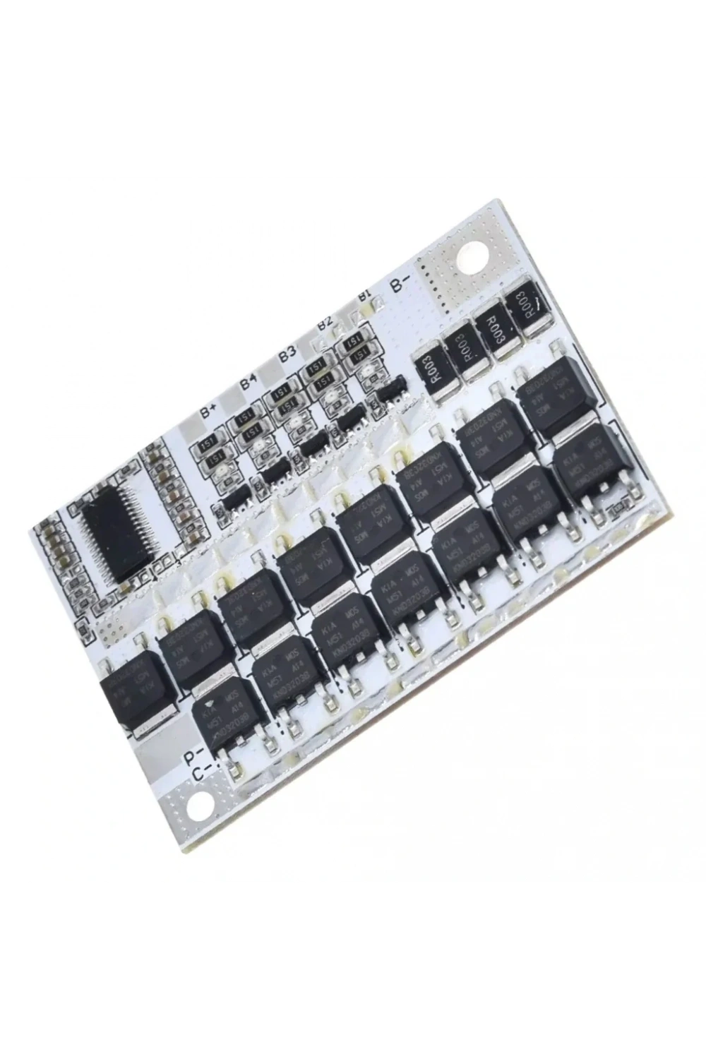 5S 100A LiFePO4 Balanslı BMS Beyaz PCB