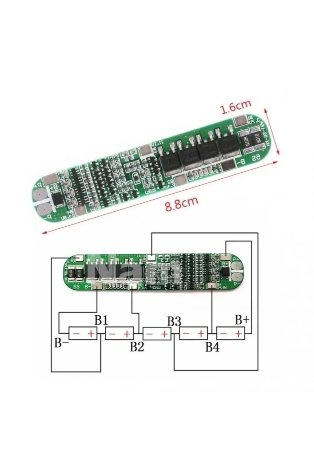 5S 15A BMS 18650 Lityum Pil Şarj Koruma Devresi