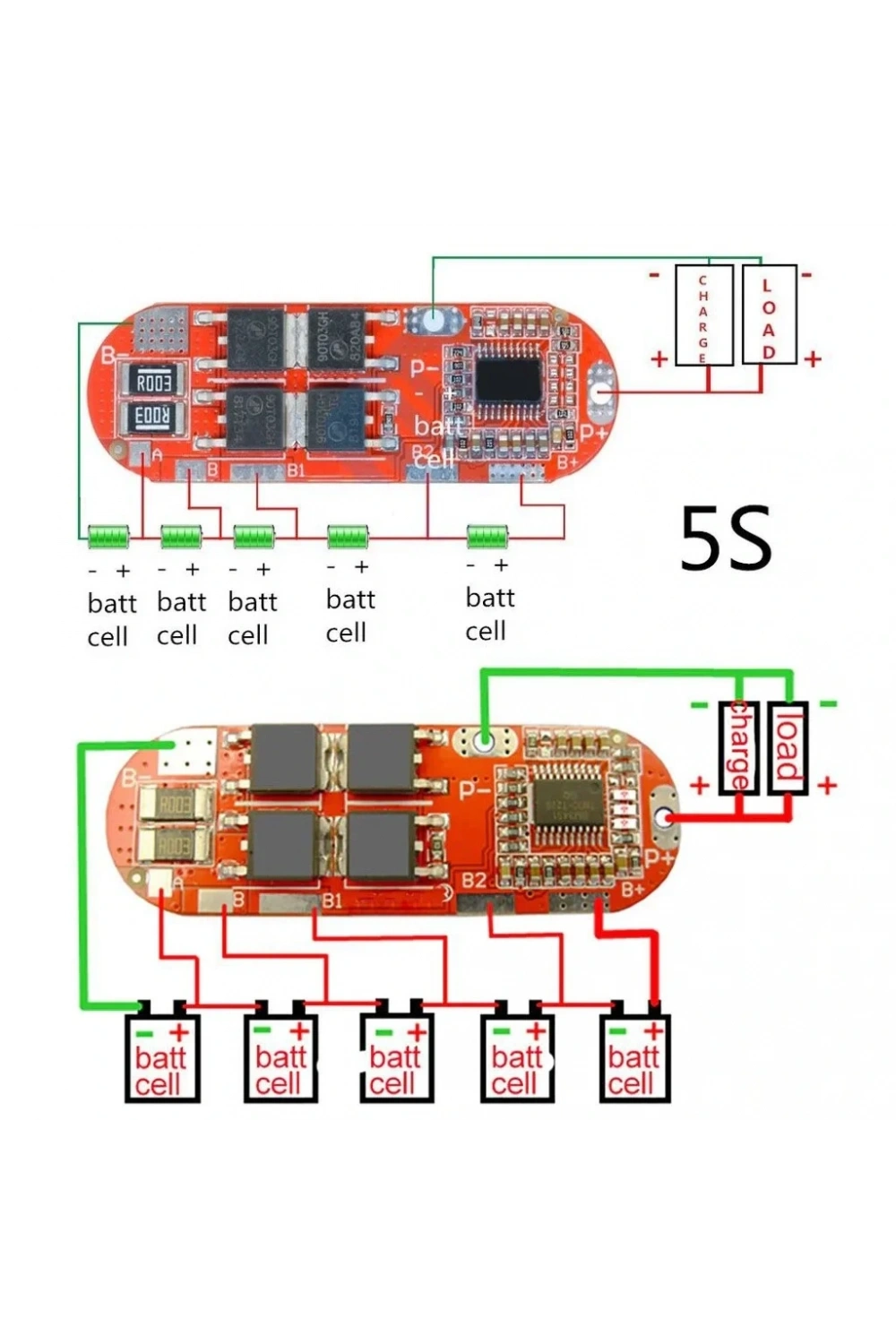 5S 25A BMS 18650 Lityum Pil Şarj Koruma Devresi