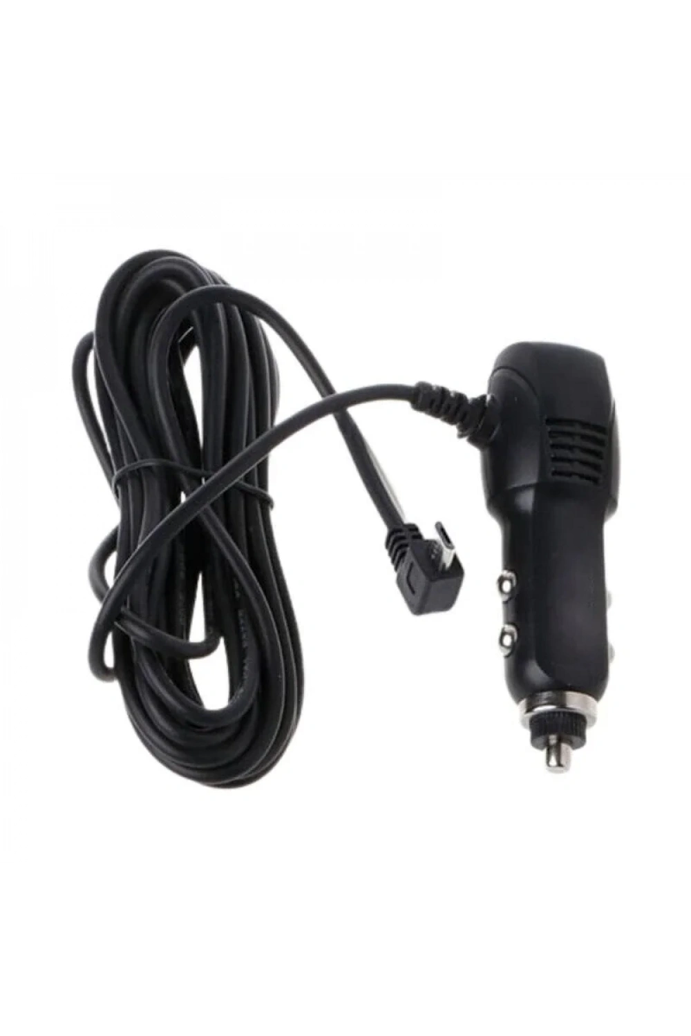 5V 2,4A Çift USB Araç Çakmaklık Şarj Cihazı 90C Micro USB Çıkışlı - 3,5m Kablo