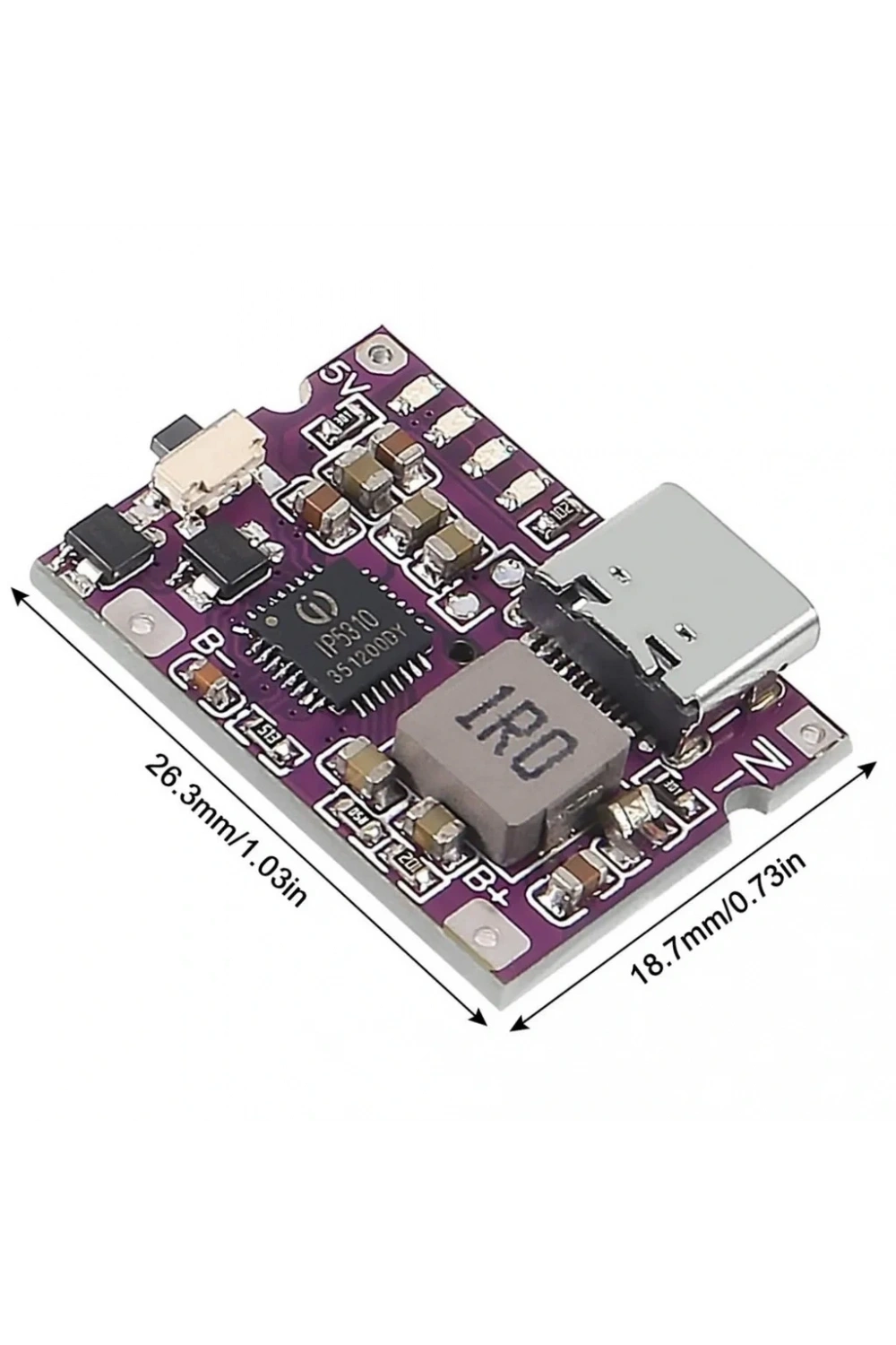 5V 3.1A Type-C 18650 LiPo Li-ion Pil Şarj Devresi