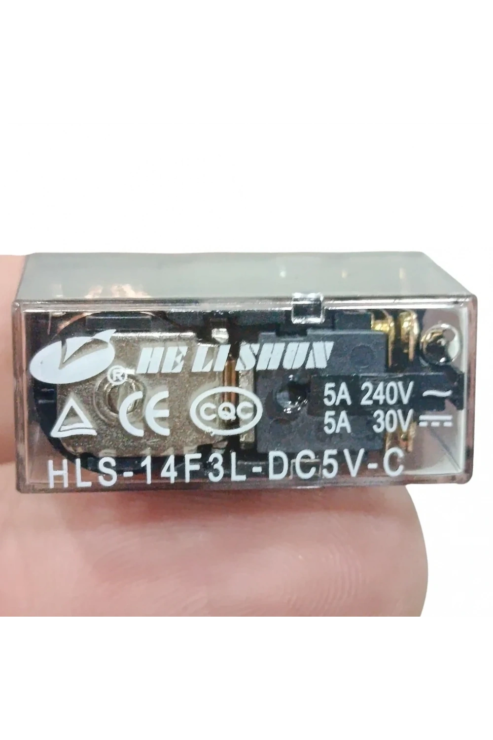 5V 5A Çift Kontak Röle - HLS-14F3L-DC5V-C