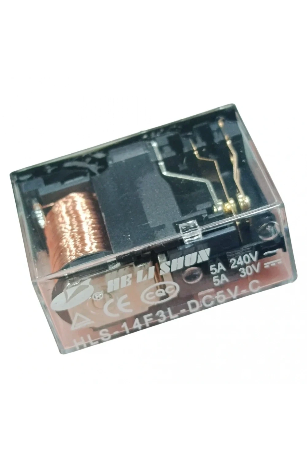 5V 5A Çift Kontak Röle - HLS-14F3L-DC5V-C