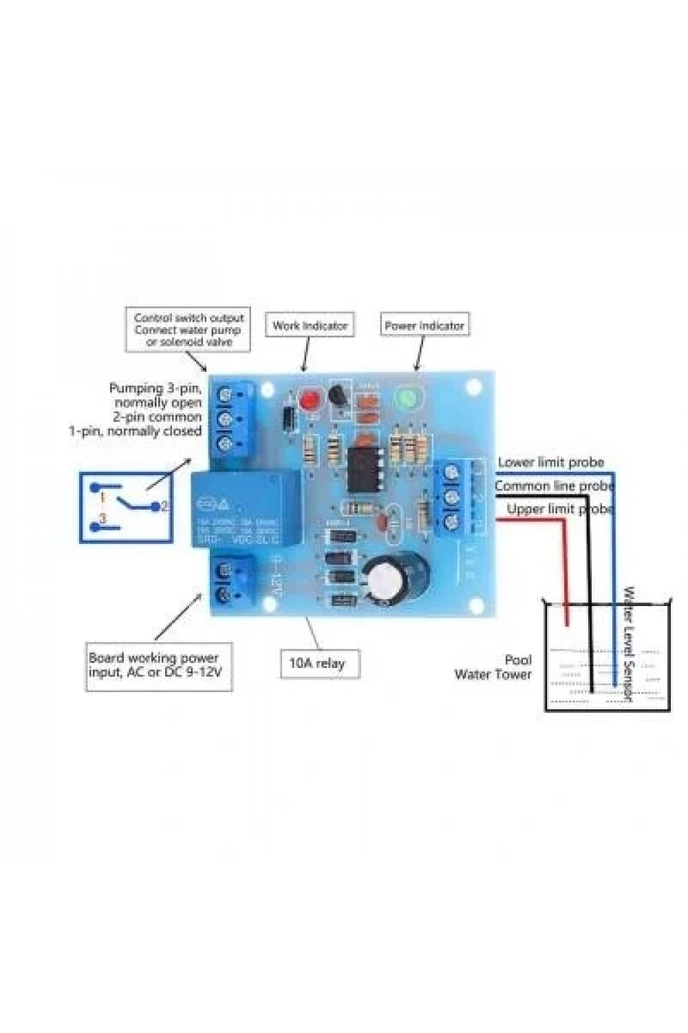 5V Su Seviyesi Kontrol Modülü - Röle Çıkışlı