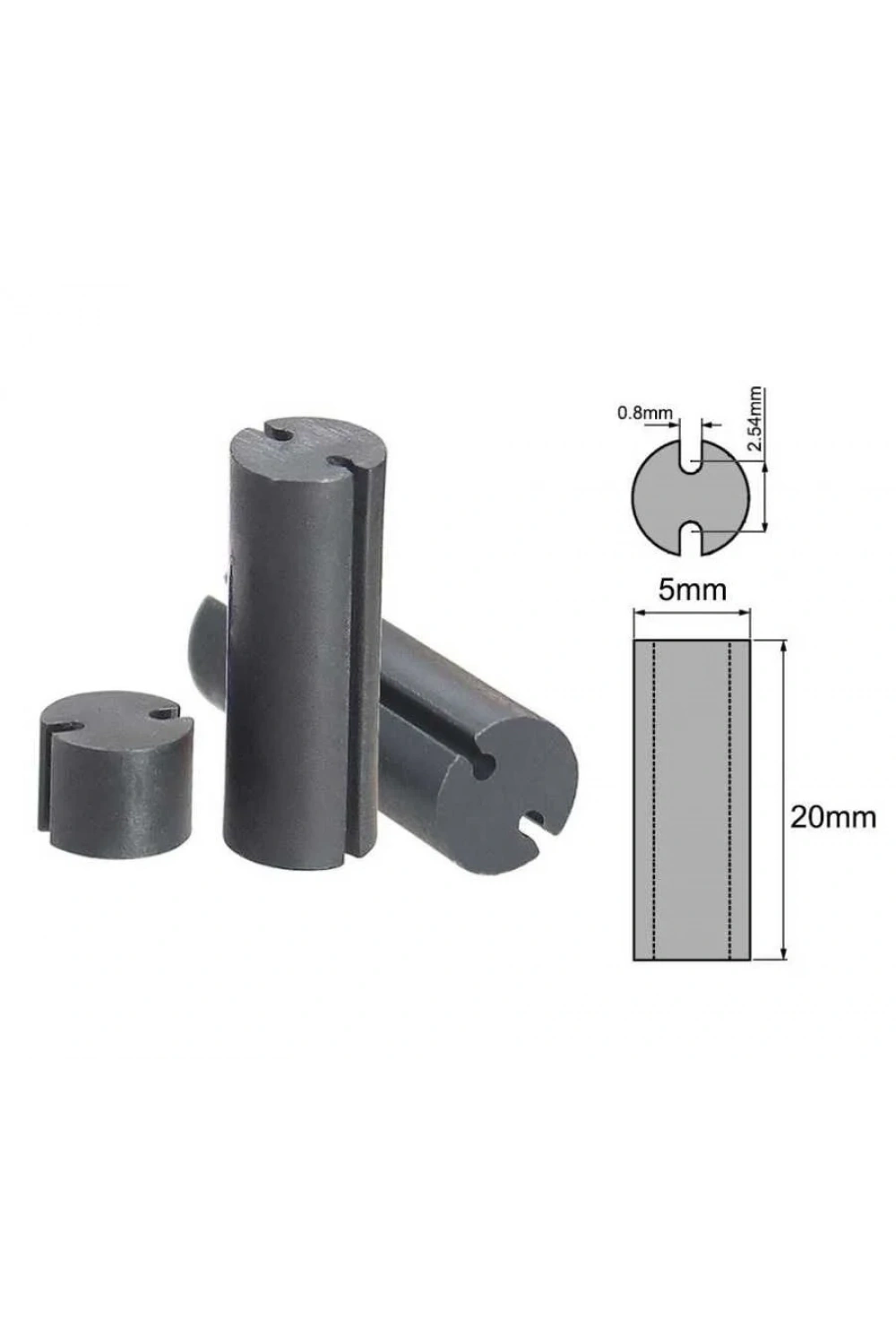 5x20mm Led Distans (Standoff) - Siyah