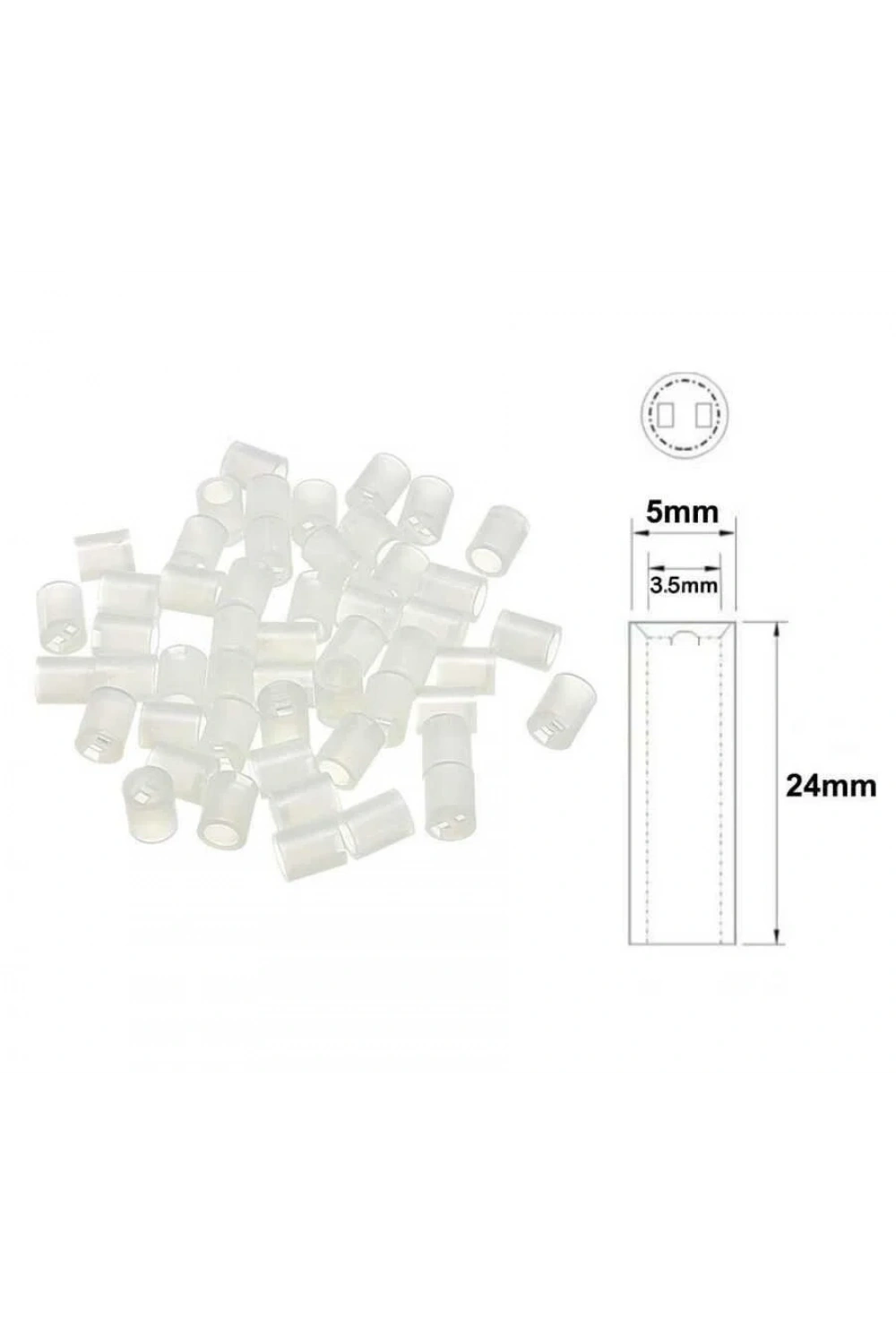 5x24mm Led Distans (Standoff) - Beyaz