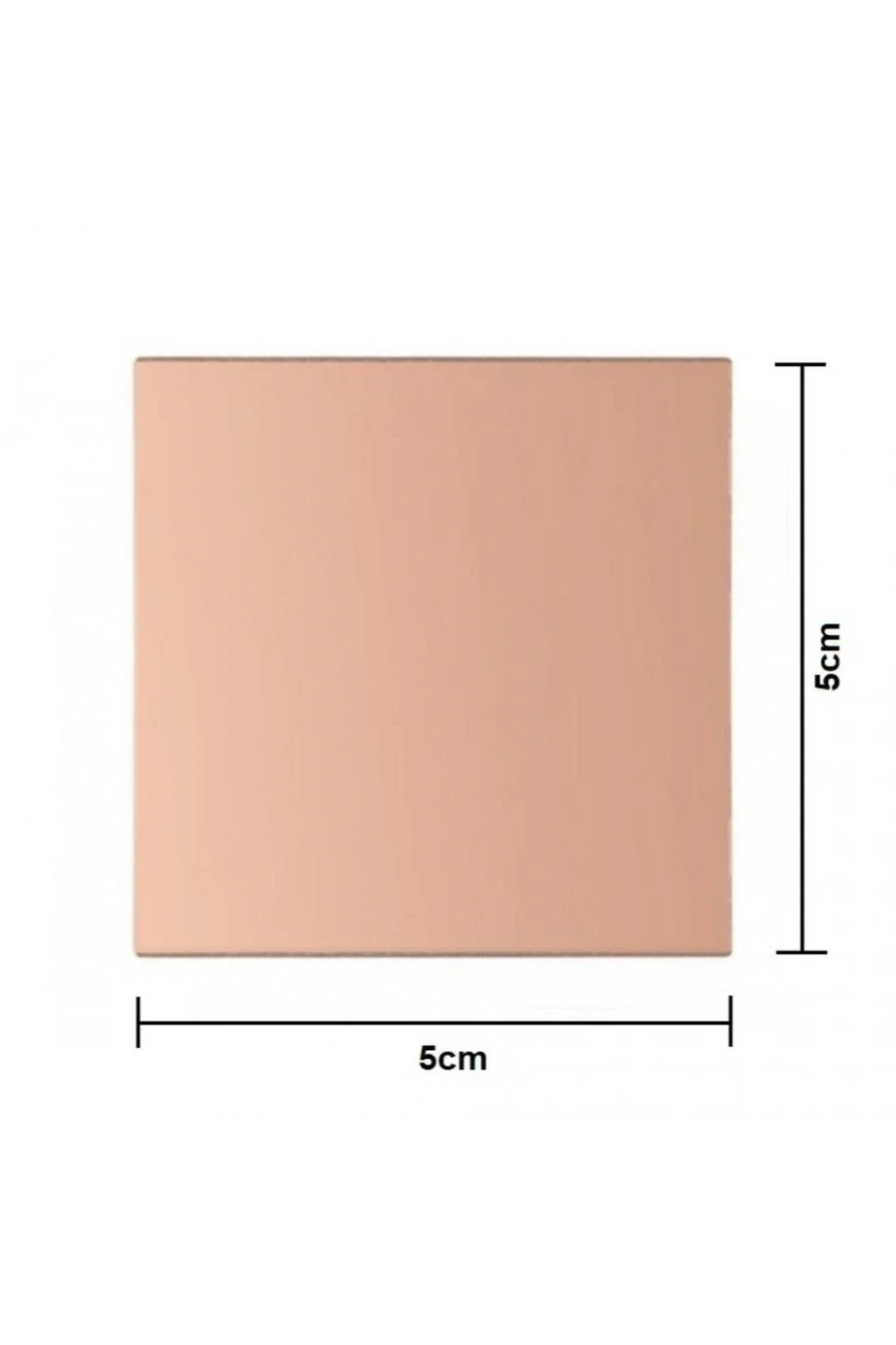5x5 Bakır Plaket 50x50mm