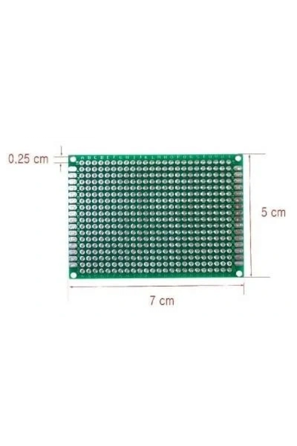 5x7cm Epoxy Çift Taraflı Delikli Plaket