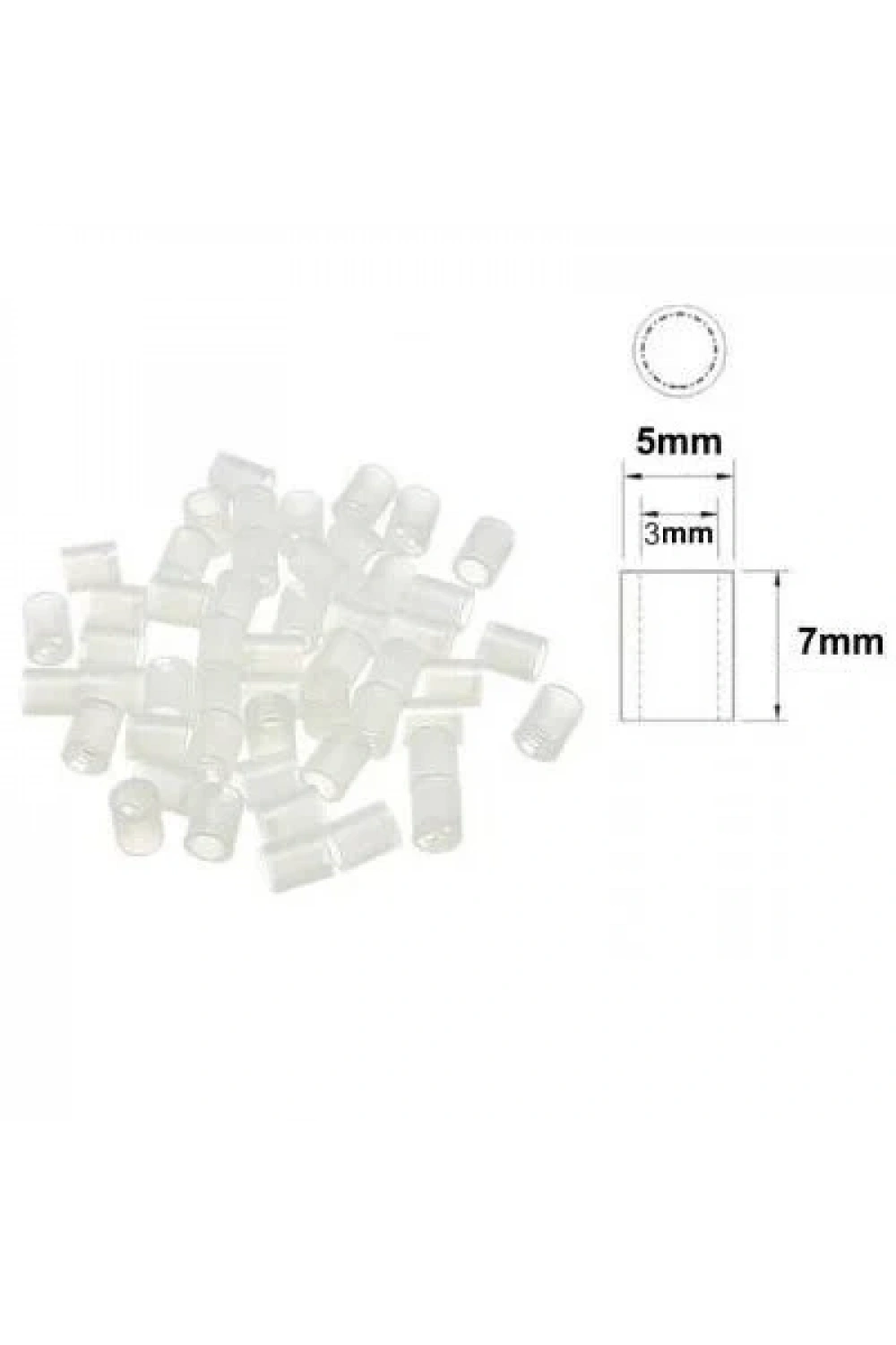 5x7mm Led Distans (Standoff) - Beyaz