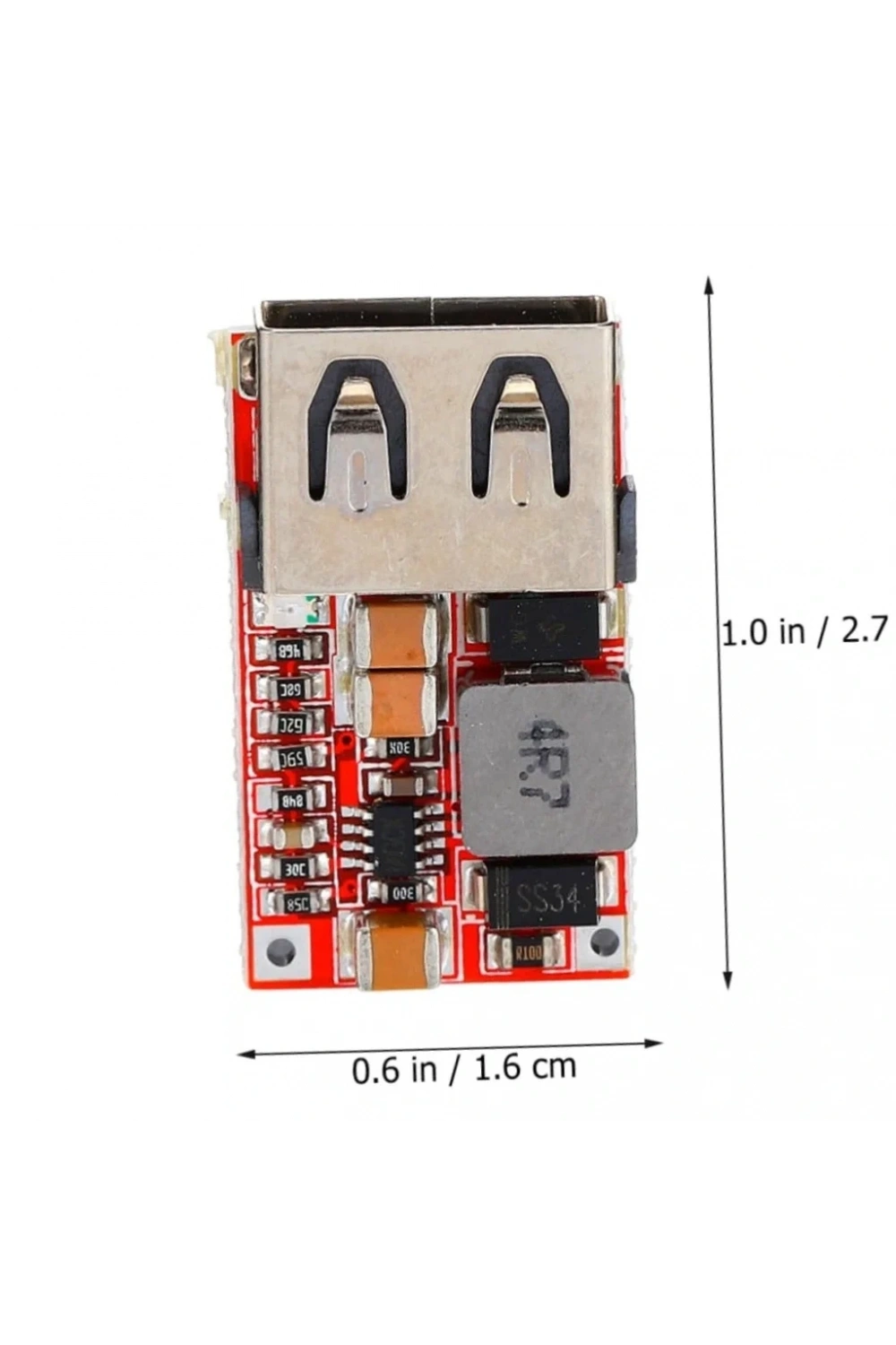 6-24V Giriş - 5V 3A Çıkış DC-DC USB Gerilim Azaltıcı Modül %97.5 Verimlilik