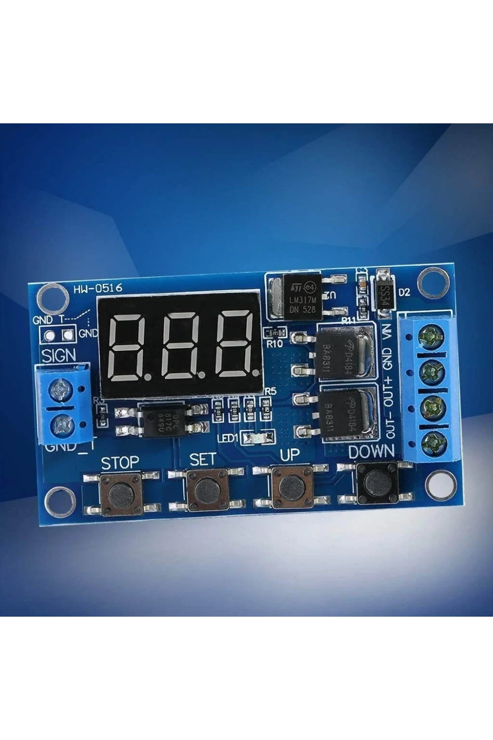 6-30V Zaman Ayarlı Mosfetli Modül