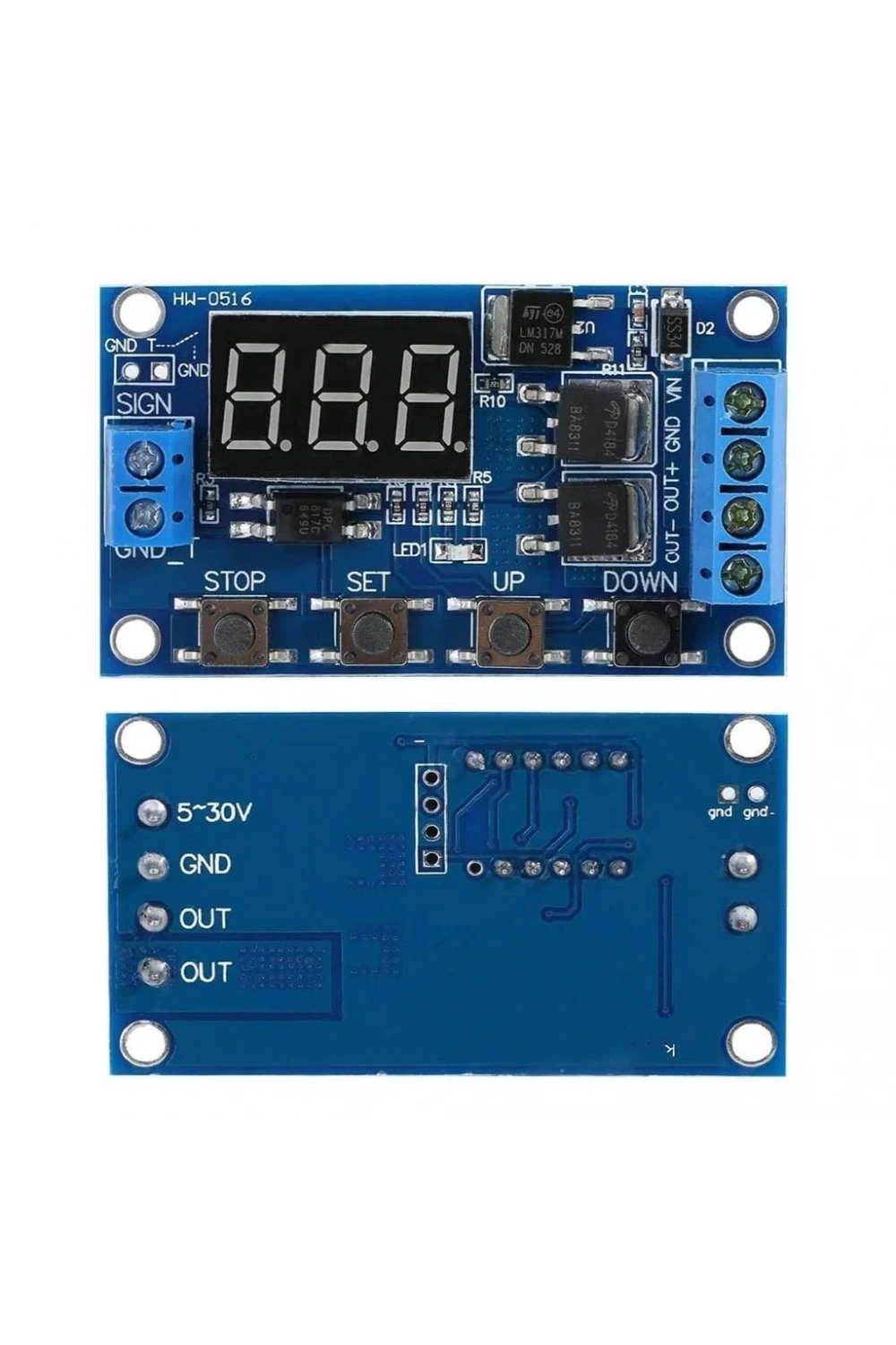 6-30V Zaman Ayarlı Mosfetli Modül