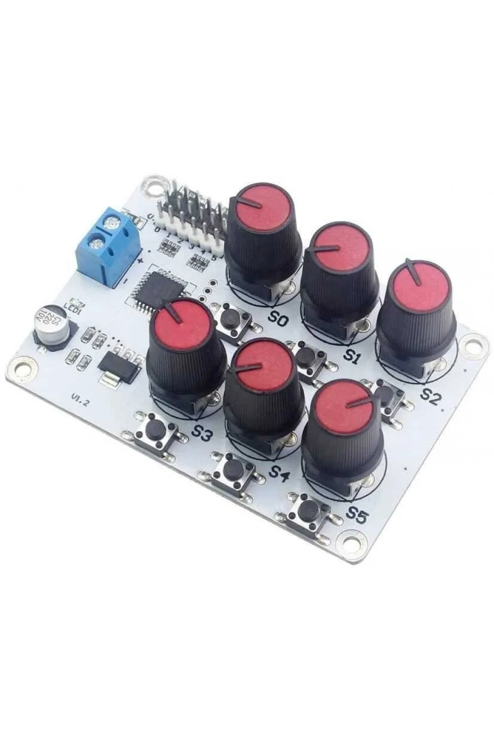 6 Kanal Potansiyometreli Servo Motor Kontrol Kartı