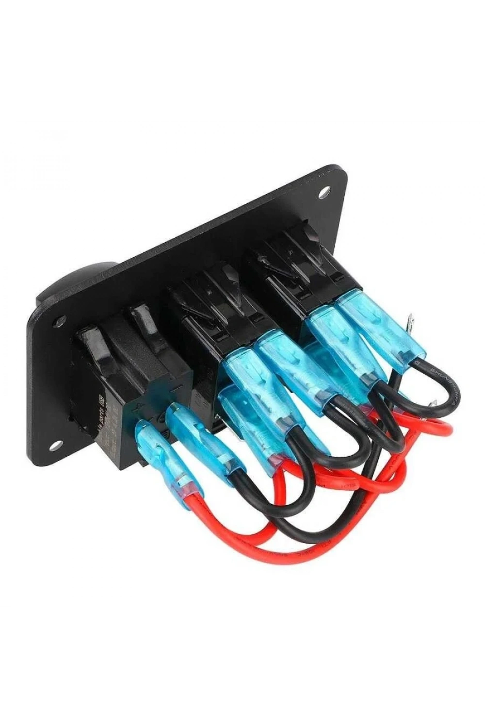 6lı ON-OFF Işıklı Anahtar Switch Panel 2x5V USB ve Voltaj Göstergeli