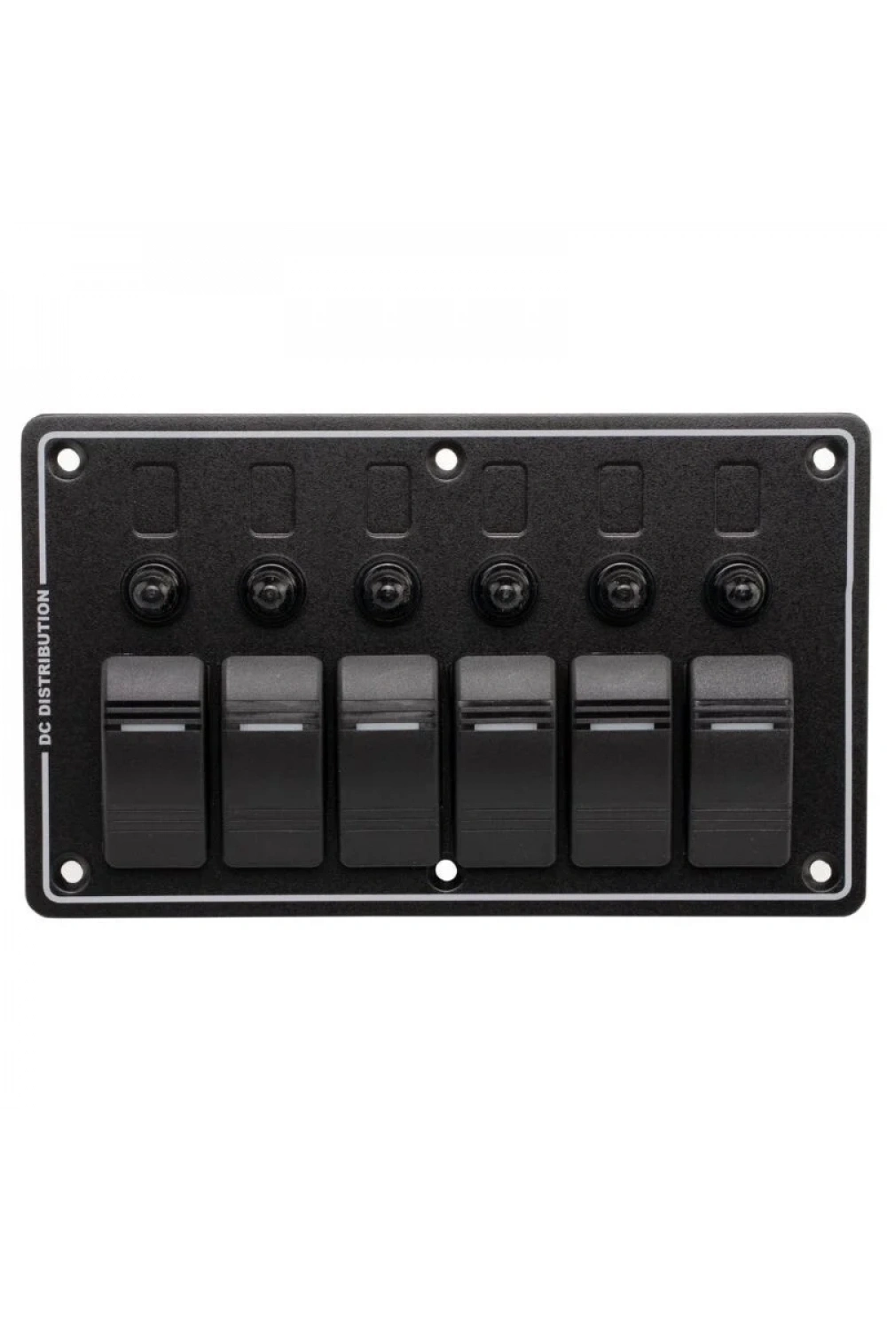 6lı ON-OFF Kırmızı Işıklı Anahtar Switch Panel - Aşırı Akım Korumalı