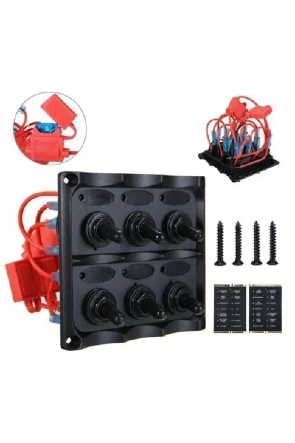 6lı ON-OFF Toggle Switch Panel