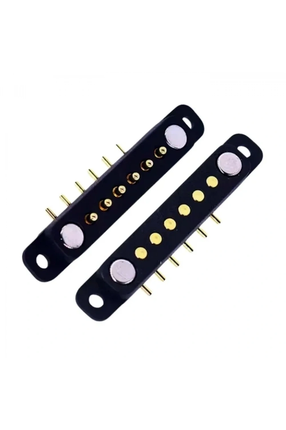 6-Pin 2.54mm 90C Pogo Pin Manyetik Konnektör Takımı - Kulaklı