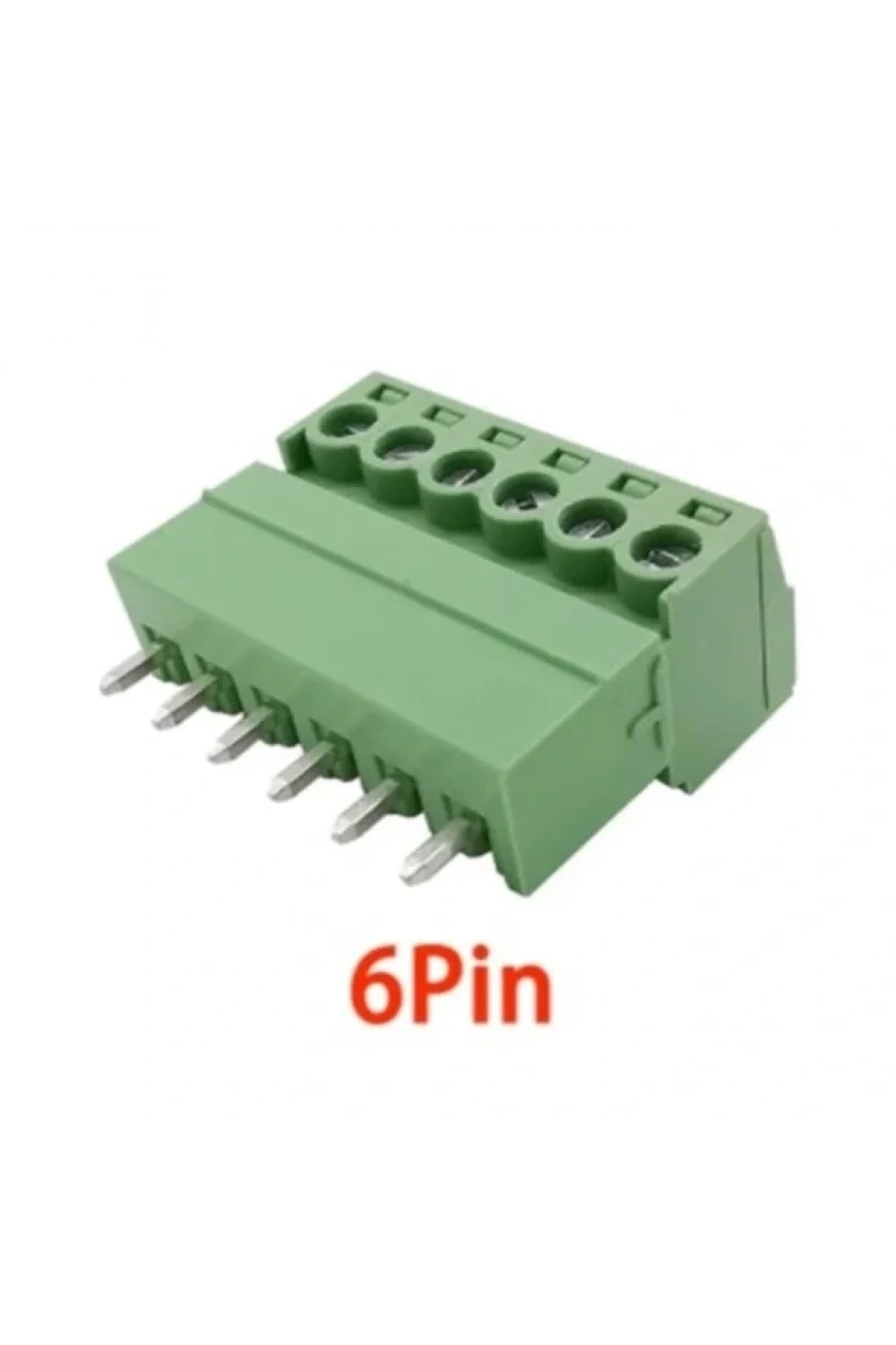 6 Pin 3.81mm Geçmeli 90C Takım Klemens