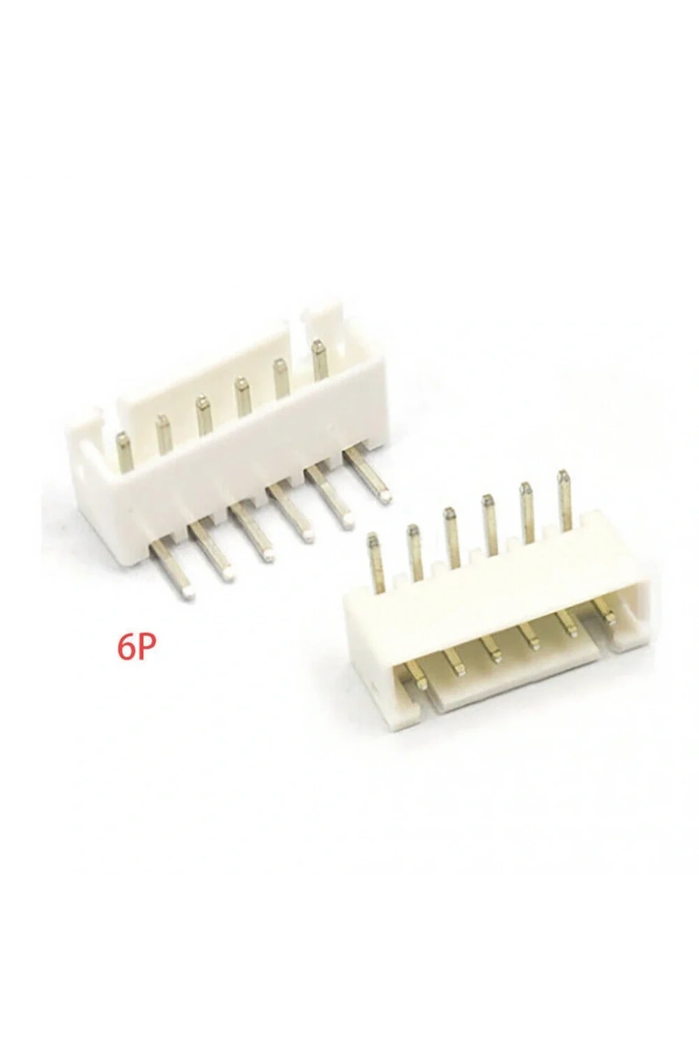 6 Pin JST-XH 2.54 Tunik Konnektör Erkek Eğik 90°