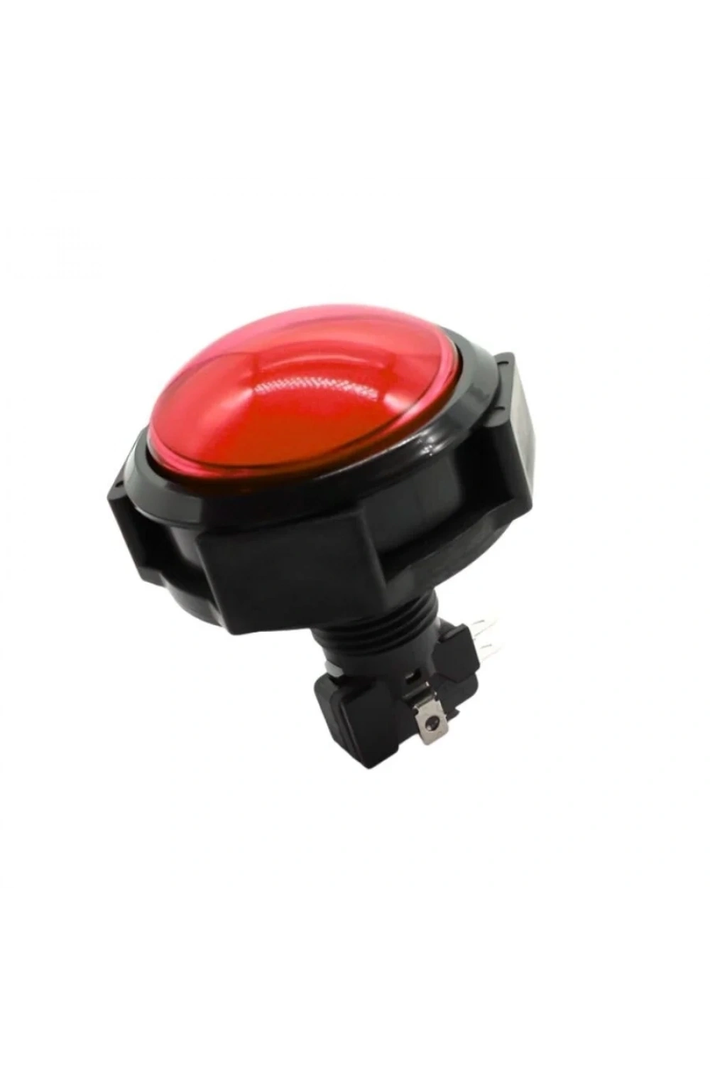 60mm 12V Bombeli Işıklı Oyun Makinesi Butonu - Kırmızı