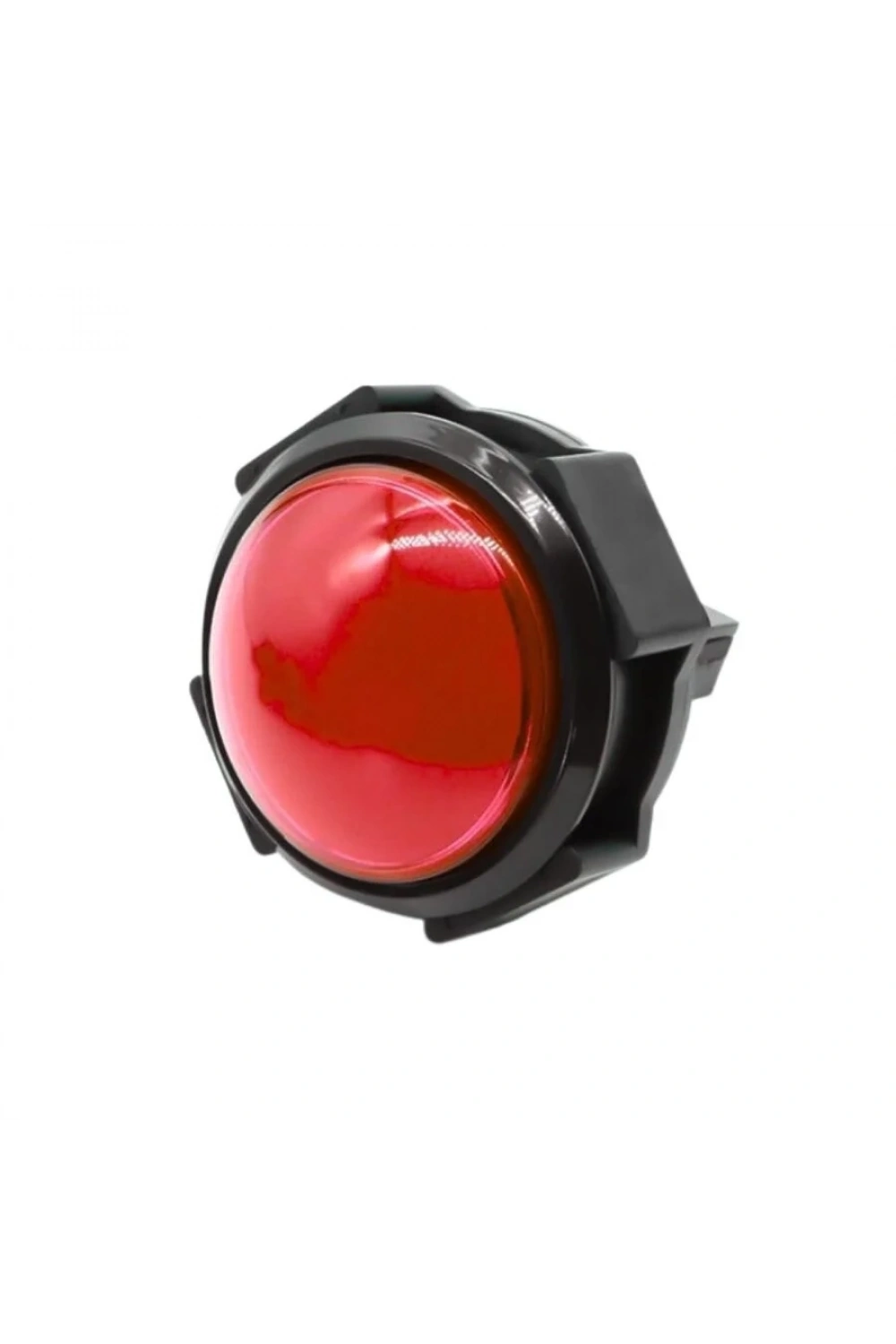 60mm 12V Bombeli Işıklı Oyun Makinesi Butonu - Kırmızı