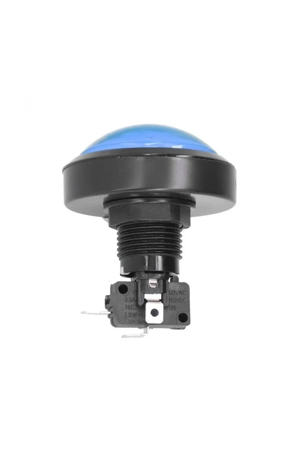 60mm 12V Bombeli Işıklı Oyun Makinesi Butonu - Mavi