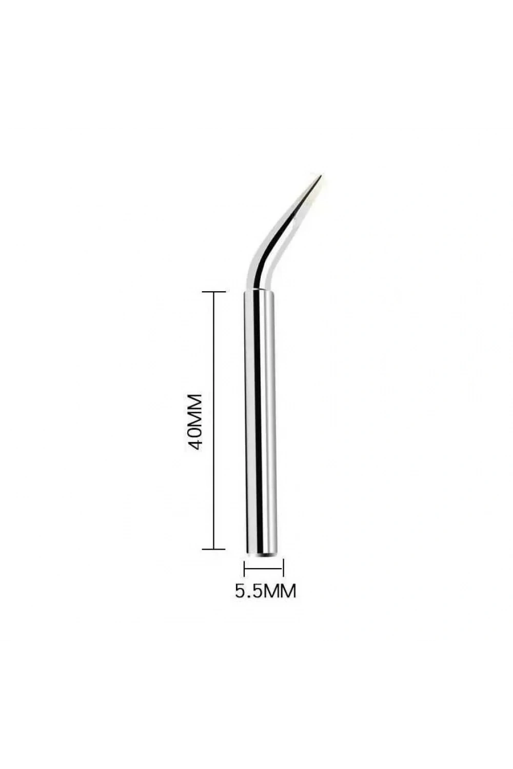 60W Curved B Tip Havya Ucu - Silver