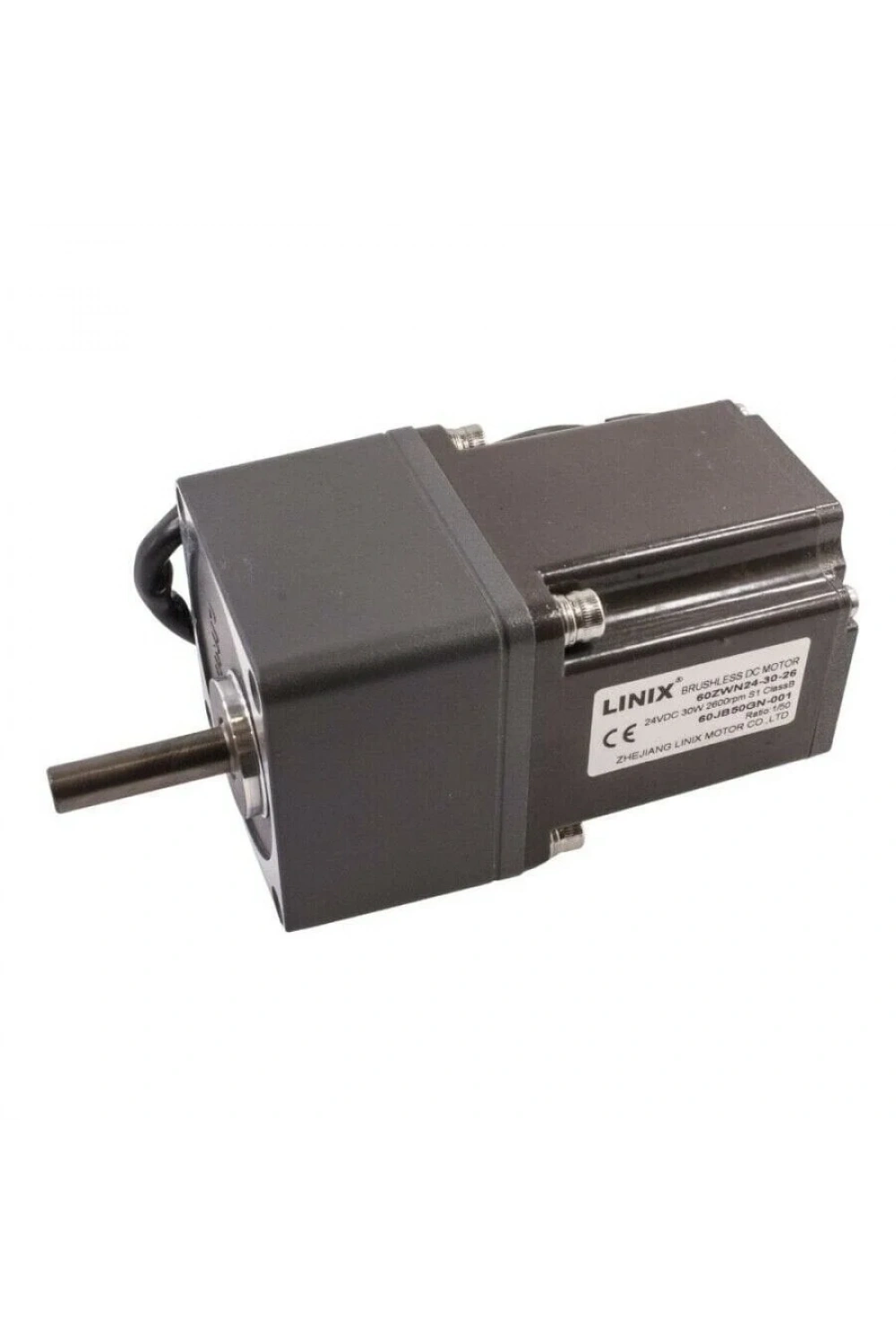 60ZWN24-30-A / 60JB50GN 24V 30W 52RPM Redüktörlü Brushless DC Motor