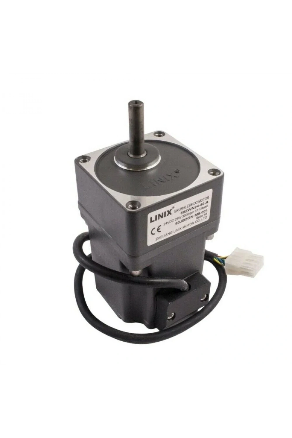 60ZWN24-30-A / 60JB5GN 24V 25W 600RPM Redüktörlü Brushless DC Motor