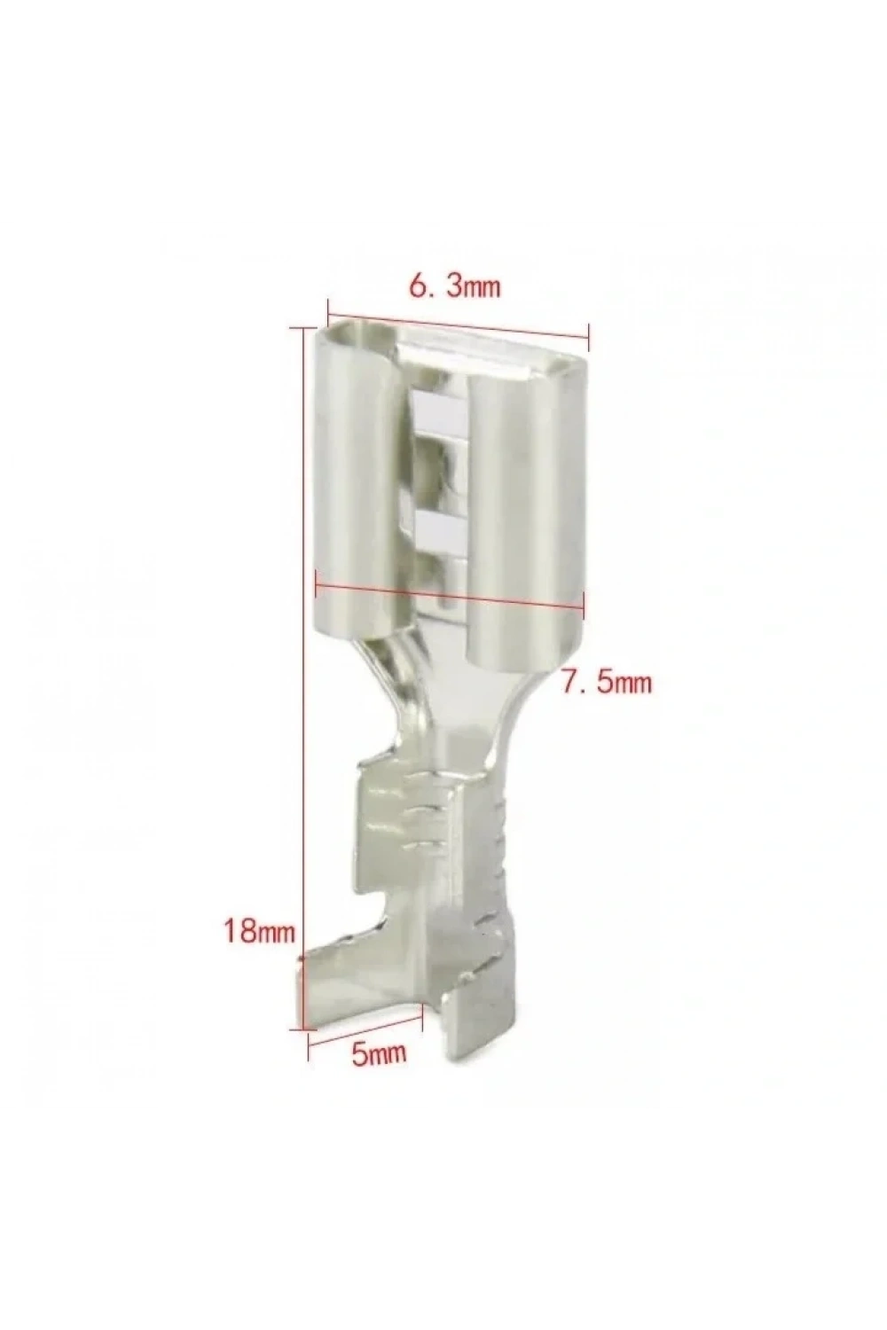 6.3mm İzolesiz Kablo Ucu Dişi Terminal