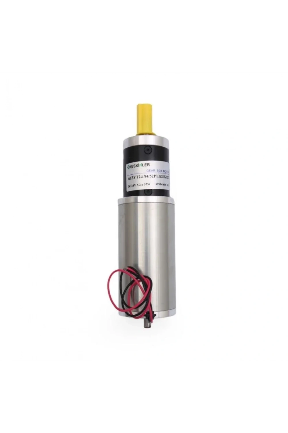 63ZYT24-94 24V 170RPM Planet Redüktörlü Dc Motor