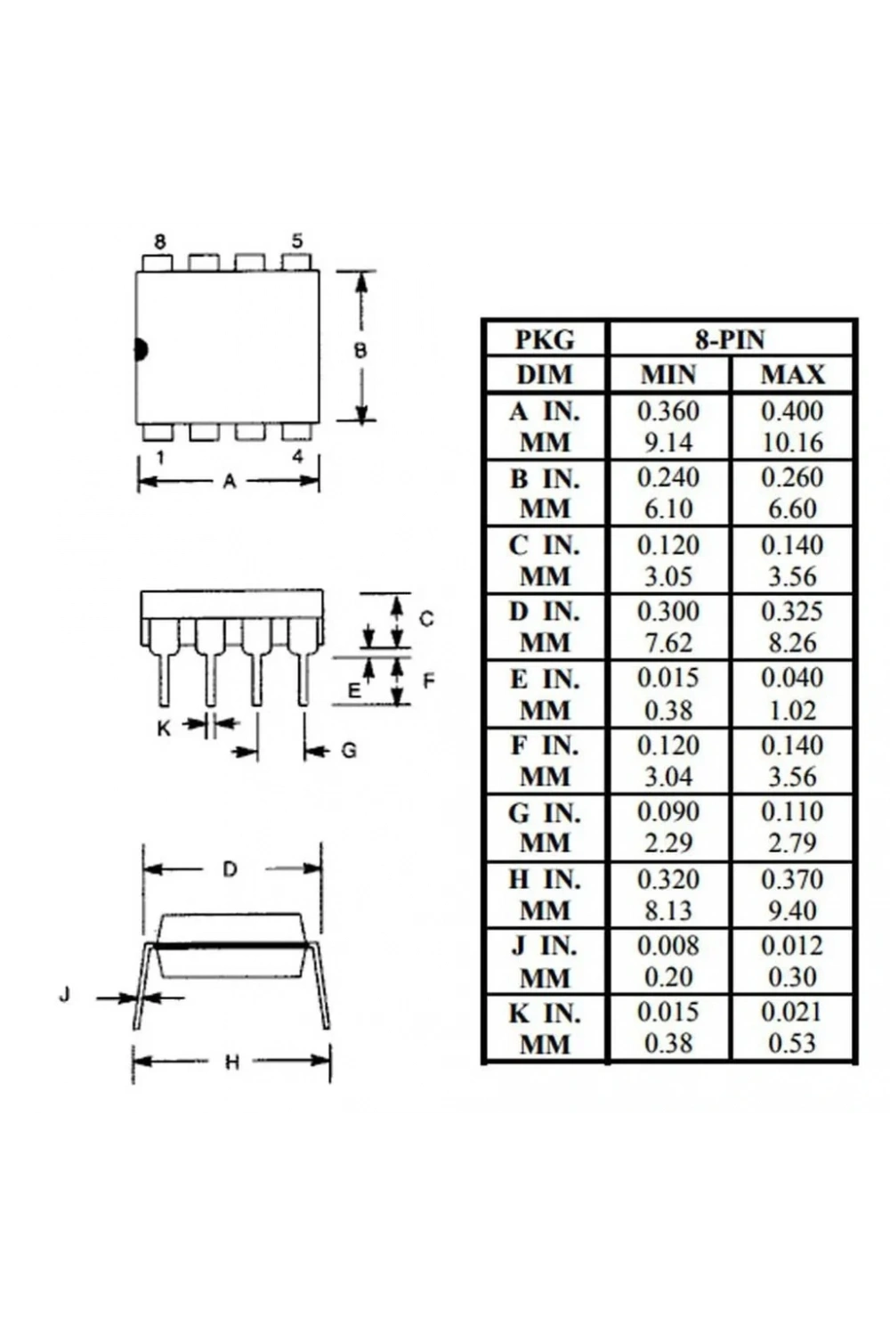 6N136 Transistör Çıkışlı Optokuplör Entegresi Dip-8