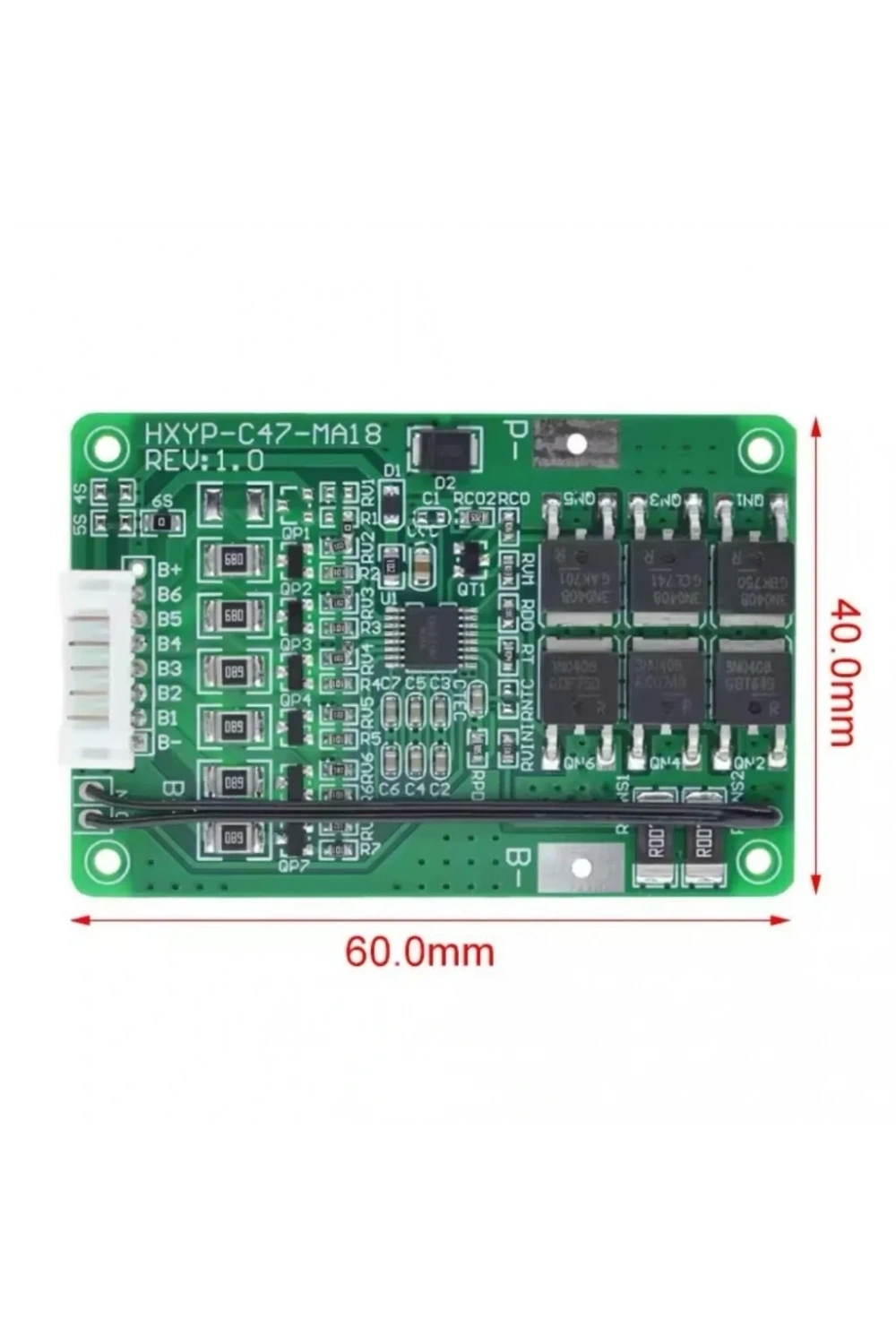 6S 20A BMS 25.2V 18650 Lityum Pil Şarj Koruma Devresi Termistörlü