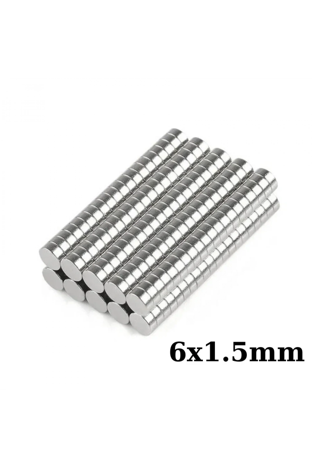 6x1.5mm Neodyum Güçlü Mıknatıs - Neodim Magnet