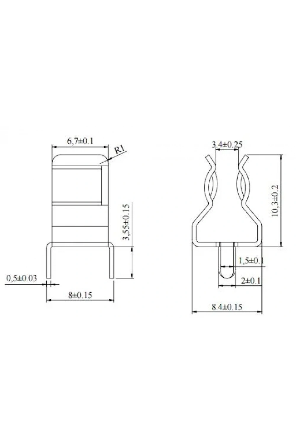 6x30 PCB Klipsli Sigorta Yuvası