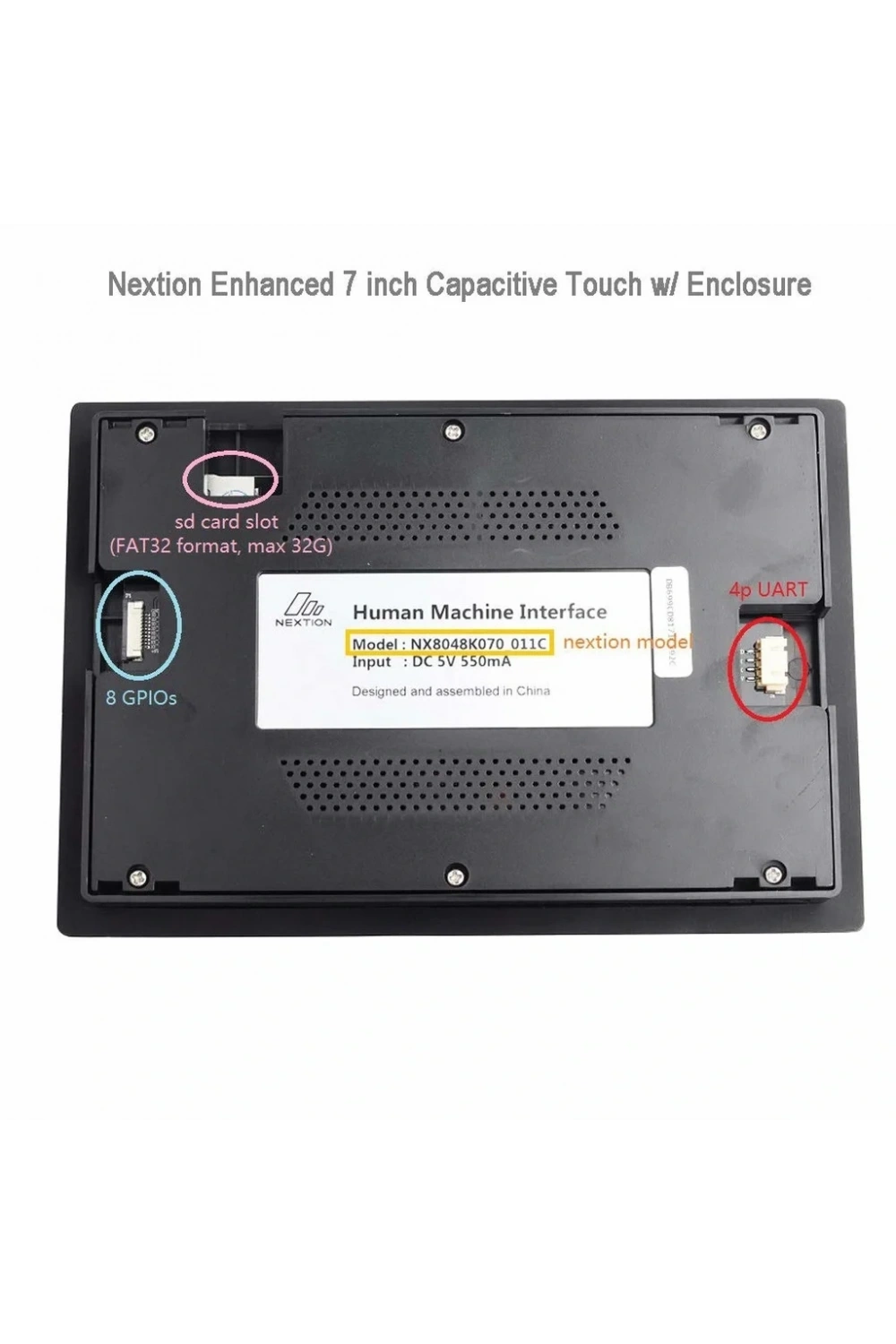 7.0 Inch Nextion 32MB Dahili Hafıza NX8048K070-011C