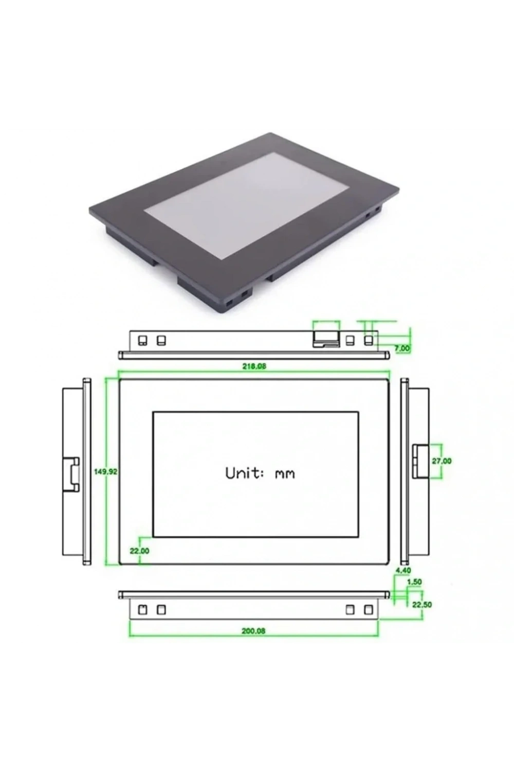 7.0 Inch Nextion 32MB Dahili Hafıza NX8048K070-011C