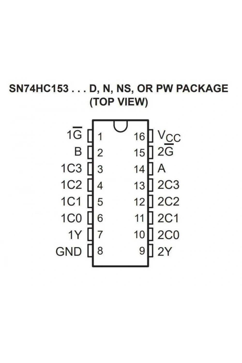 74HC153 SMD Entegre