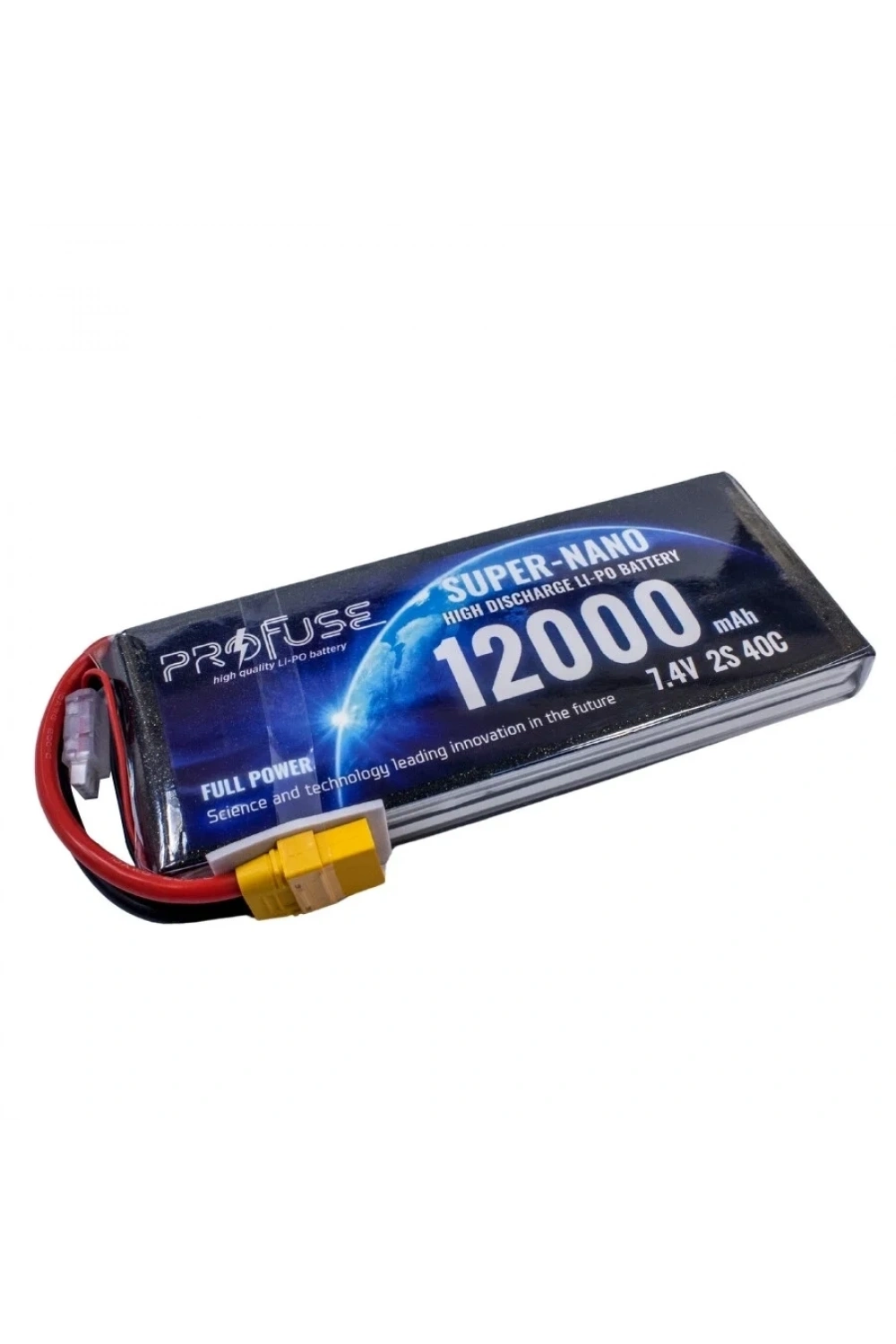 7.4V 2S 12000mAh 40C Lipo Batarya