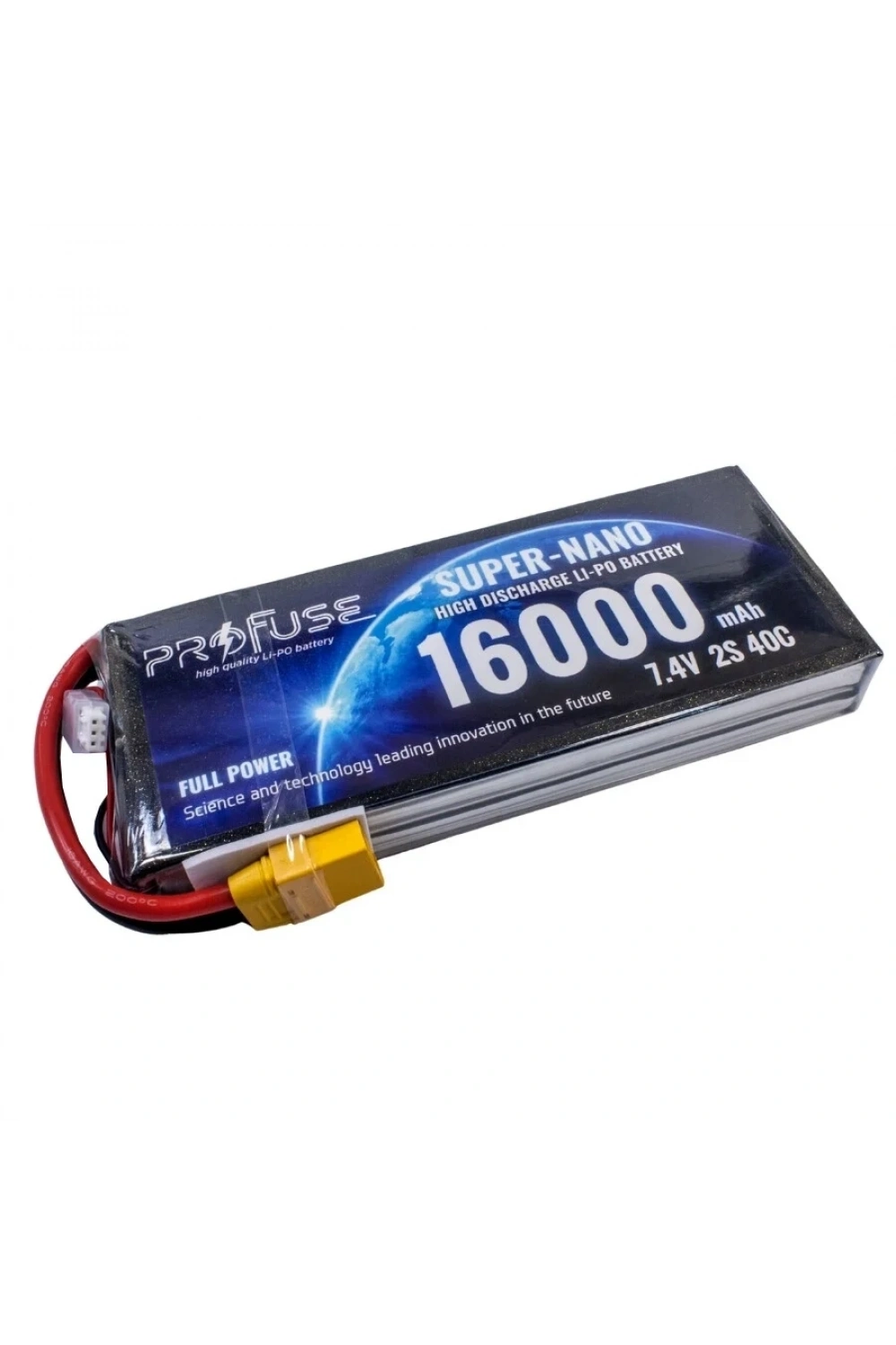 7.4V 2S 16000mAh 40C Lipo Batarya