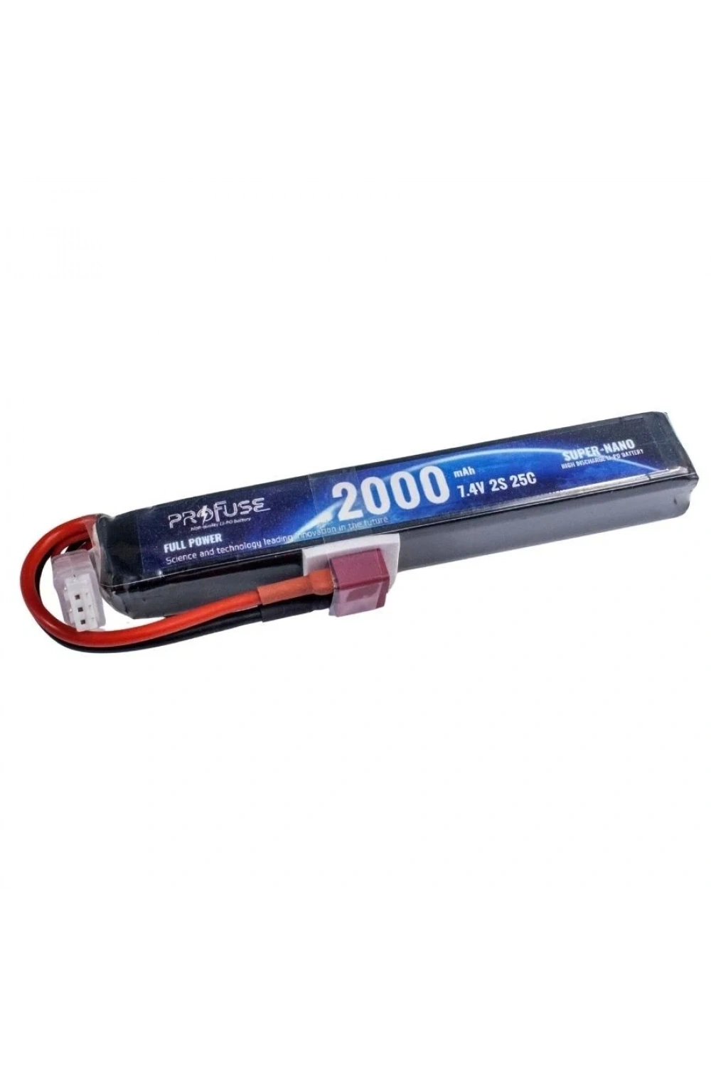 7.4V 2S 2000mAh 25C Airsoft Lipo Batarya