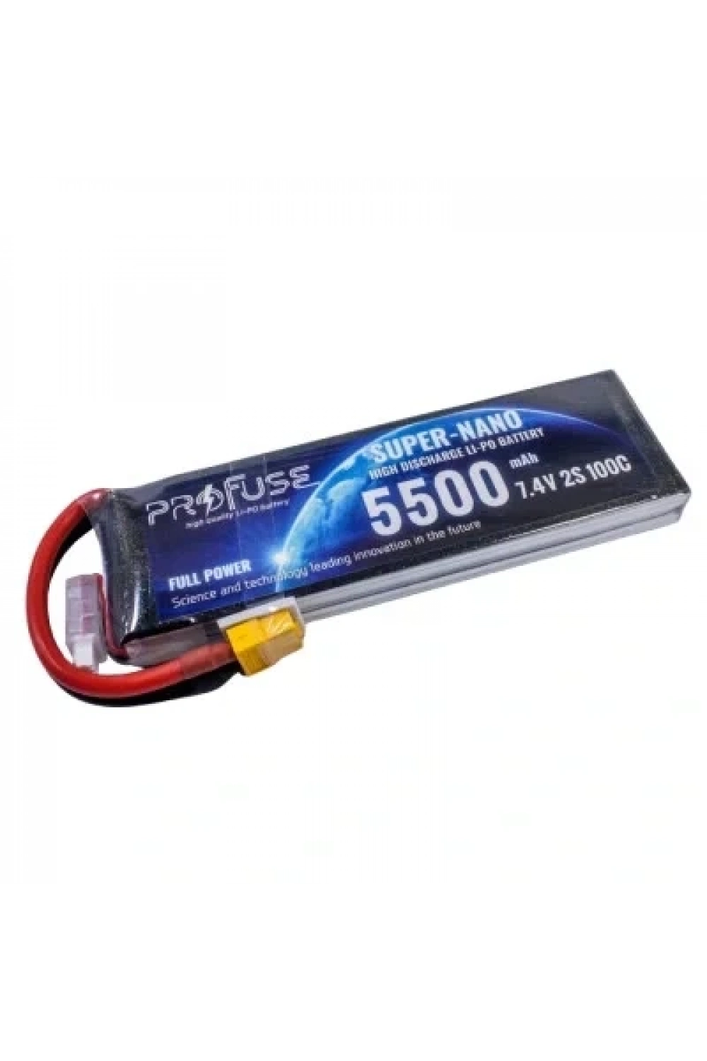 7.4V 2S 5500mAh 100C Lipo Batarya