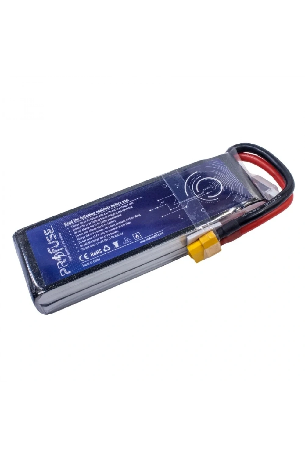 7.4V 2S 7200mAh 100C Lipo Batarya