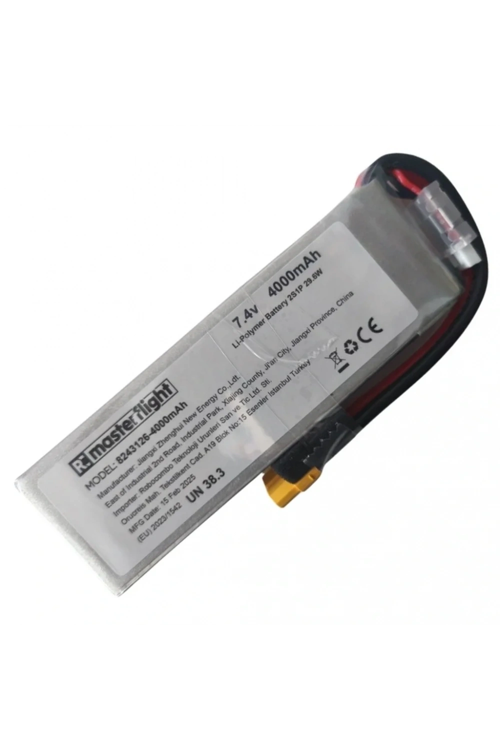 7.4V Li-po Pil - 4000mah 40C 2s Lityum Polymer Batarya