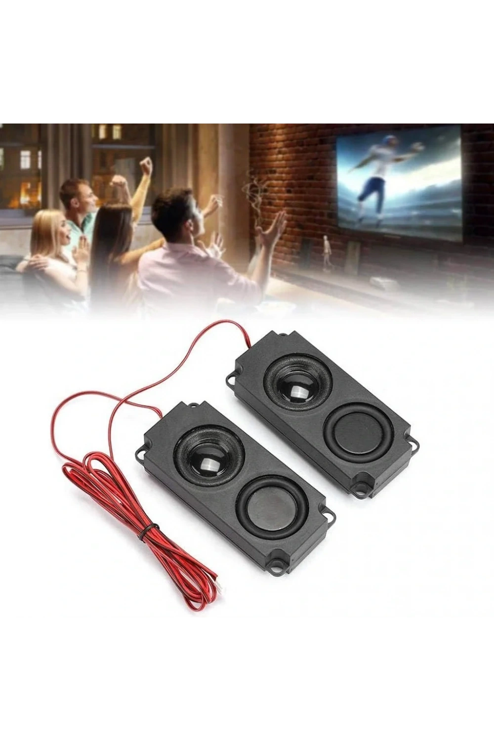 8 Ohm 5W Hoparlör 2li Takım