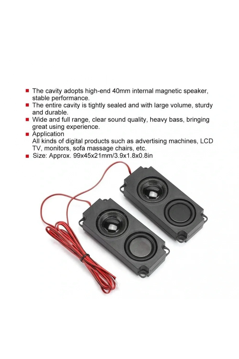 8 Ohm 5W Hoparlör 2li Takım