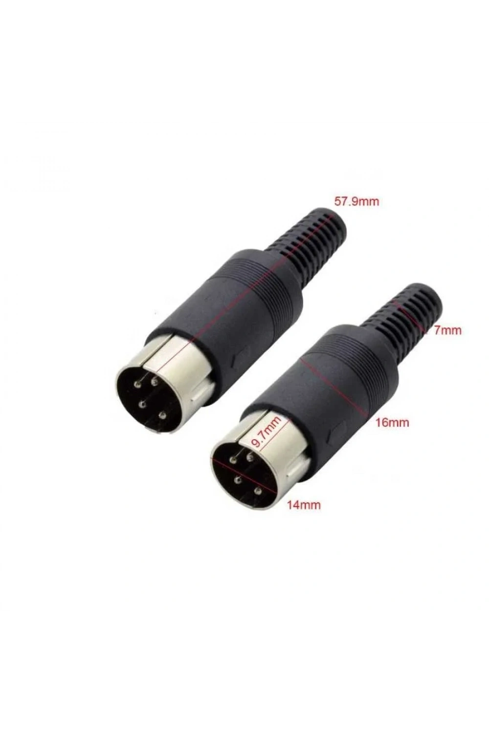 8 Pin Erkek DIN Konnektör
