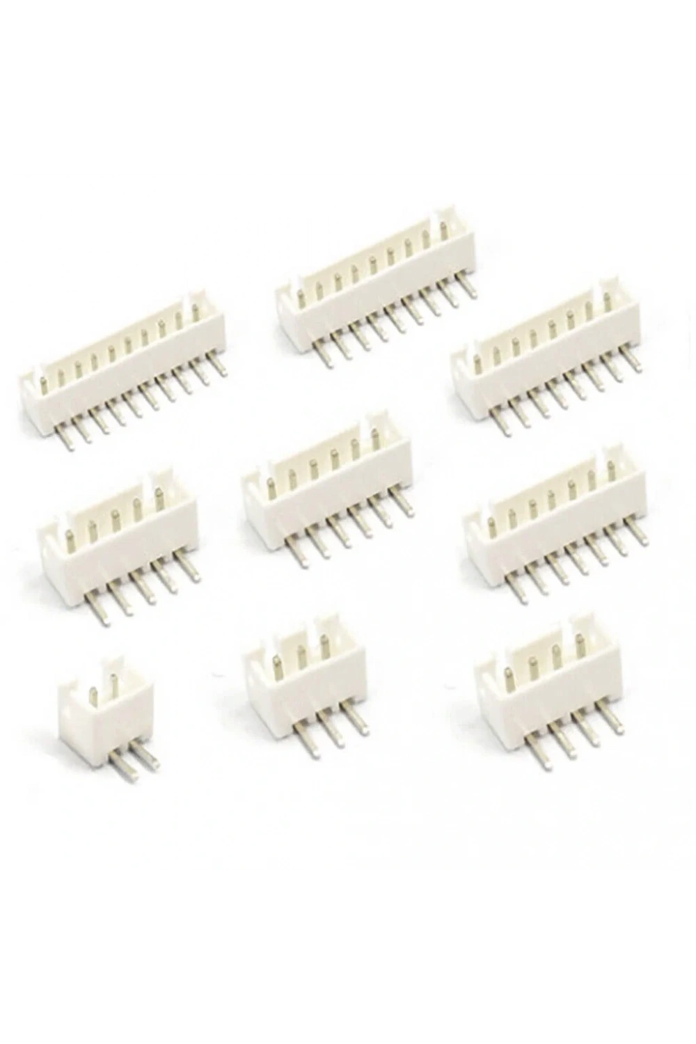 8 Pin JST-XH 2.54 Tunik Konnektör Erkek Eğik 90°